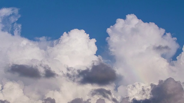 清澈的天空和流动的云视频素材