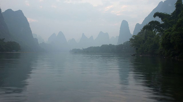 桂林山水名景，时光流逝。视频素材画面2