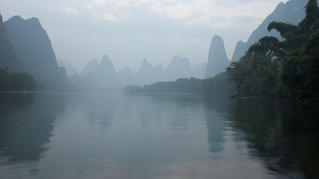 桂林山水名景，时光流逝。视频素材画面4