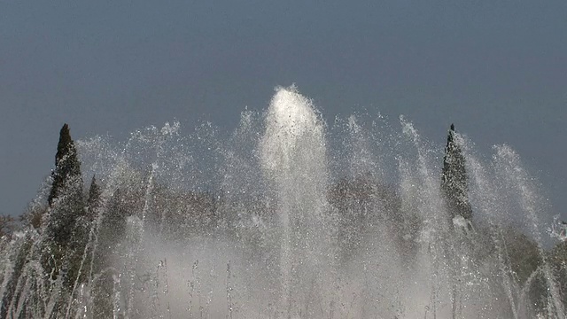 水飞机喷泉视频素材