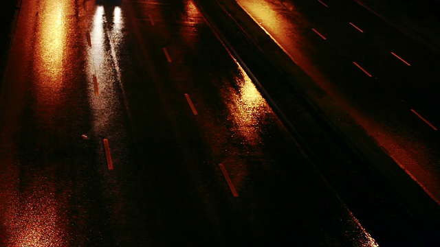 雨夜的街道视频素材