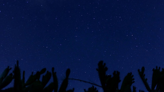 星星在夜空中移动视频素材