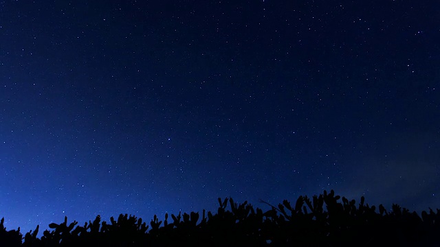 星星在夜空中移动视频素材