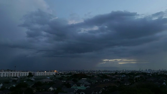 阴天下雨间隔拍摄。视频素材