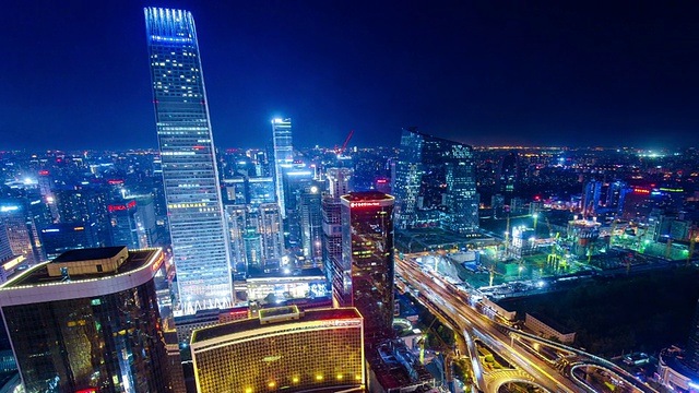 时间Lapse-Beijing天际线视频素材画面2