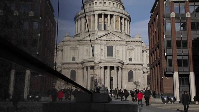 St Paulâs Cathedral in Stone, City of Westminster, London, England, UK视频素材