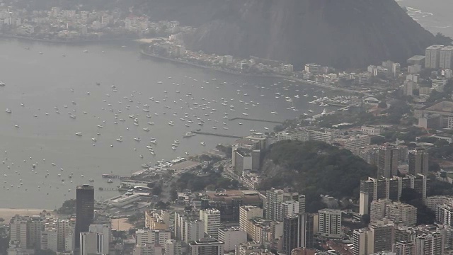 里约热内卢瓜纳巴拉湾全景图视频素材