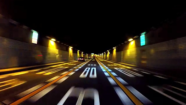 晚上开车4 k -视频素材