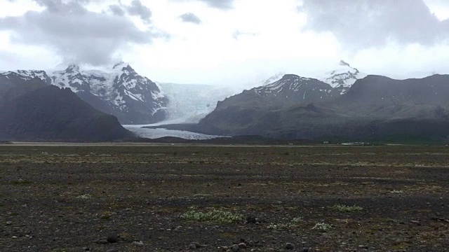 Skeiðarárjökull冰岛东南部的冰川视频素材