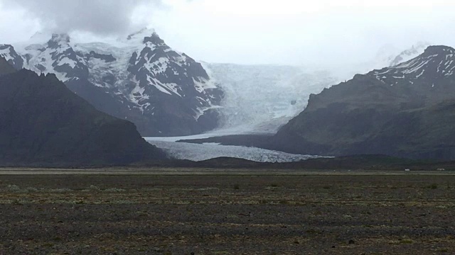 Skeiðarárjökull冰岛东南部的冰川视频素材