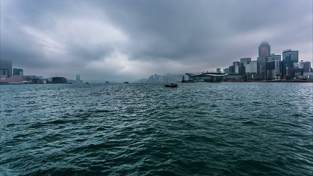 中国香港维多利亚港视频素材