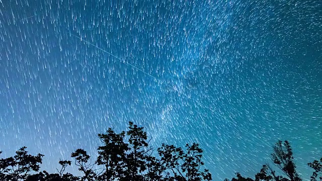 从卓京哲天文台的星场视图视频素材