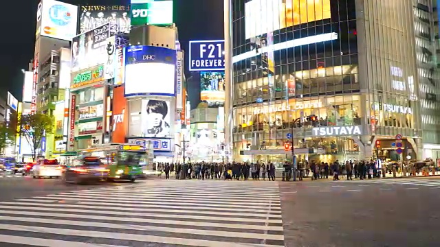 时光流逝:日本东京的涩谷视频素材