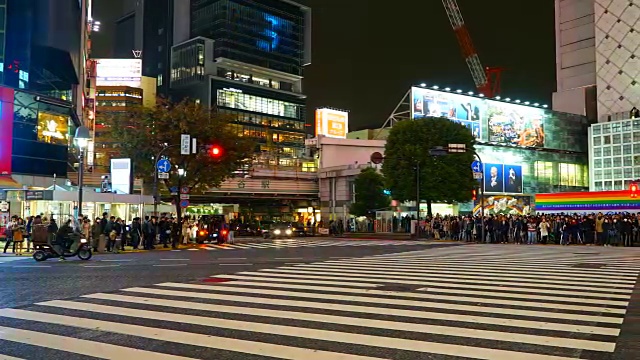 时光流逝:日本东京的涩谷视频素材