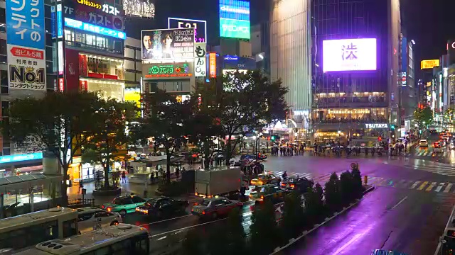 时光流逝:日本东京的涩谷视频素材