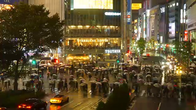 时光流逝:日本东京的涩谷视频素材