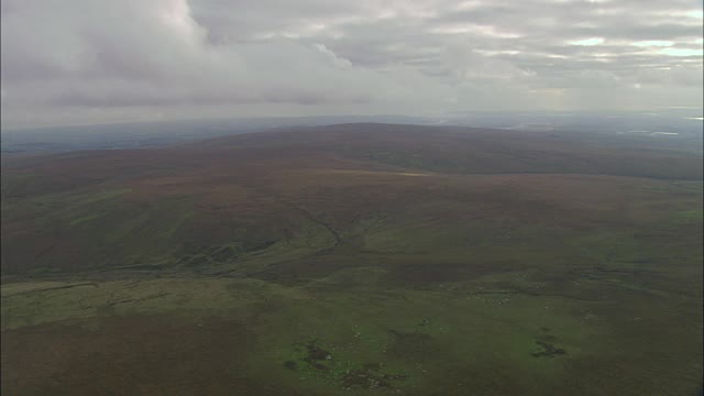 达特穆尔-鸟瞰图-英格兰，英国视频素材