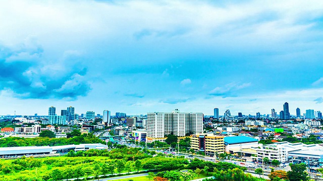 现代都市生活背景的时光流逝视频素材