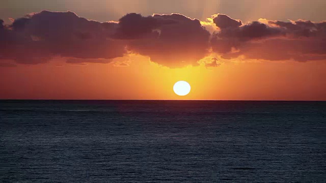 海上日落视频素材