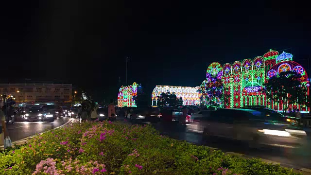 城市照明与交通视频素材画面2
