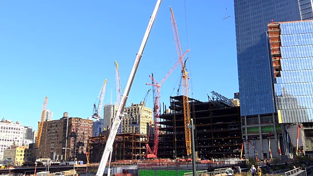 哈德逊庭院，建筑建筑，纽约市，2015年视频素材