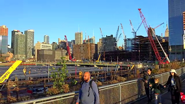 哈德逊庭院，建筑建筑，纽约市，2015年视频素材