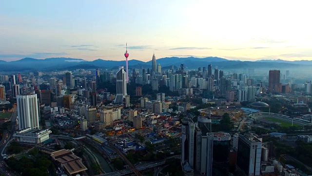 吉隆坡城市鸟瞰图视频素材