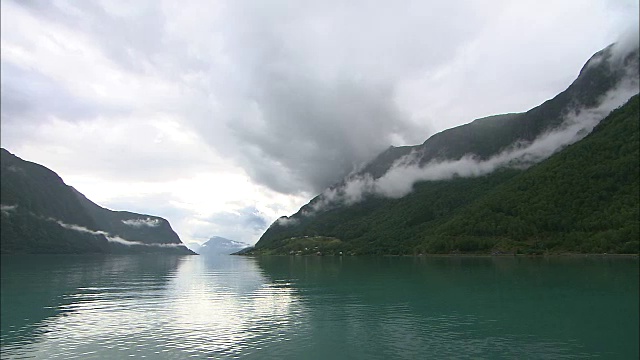 挪威峡湾视频素材