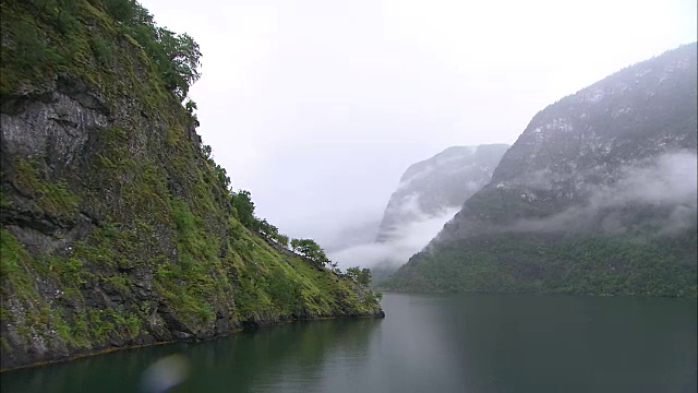 挪威峡湾视频素材