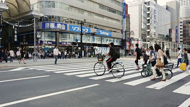 日本广岛的交通状况视频素材