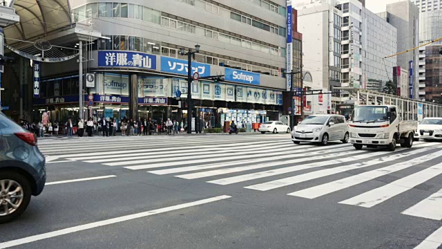 日本广岛的交通状况视频素材