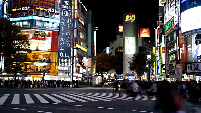 时光流逝:日本东京的涩谷视频素材