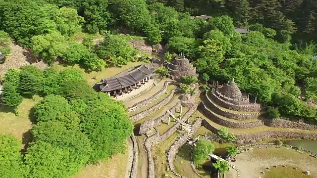 千里山国家公园的三星宫景观(与世隔绝的小村庄，旅游目的地)视频素材