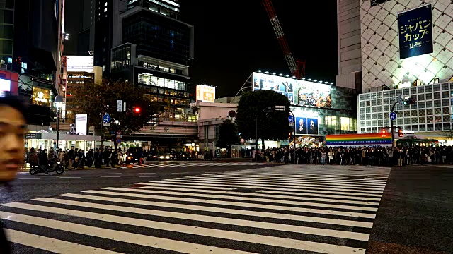 时光流逝:日本东京的涩谷视频素材