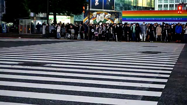 时光流逝:日本东京的涩谷视频素材