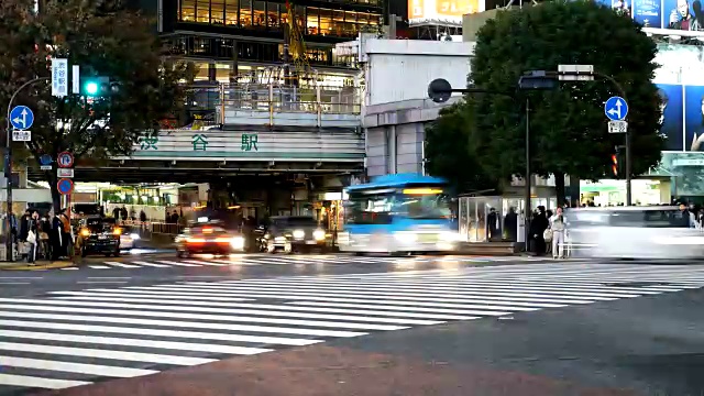 时光流逝:日本东京的涩谷视频素材