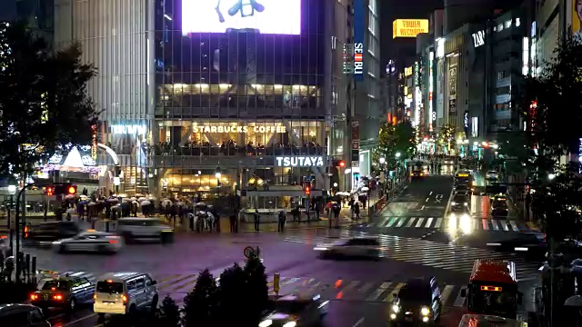 时光流逝:日本东京的涩谷视频素材