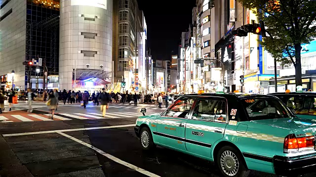 时光流逝:日本东京的涩谷视频素材