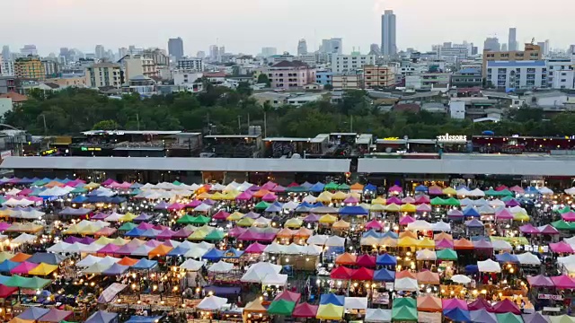 HD:曼谷日落的时间流逝。视频素材