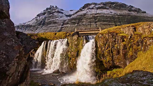 DS Kirkjufellsfoss 瀑布视频素材