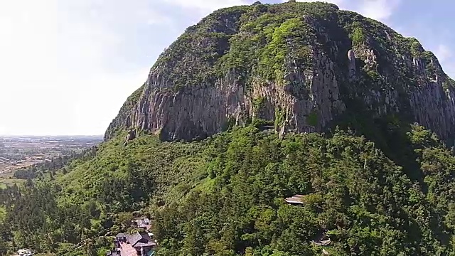 济州岛三帮山鸟瞰图视频素材