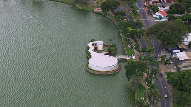 Casa do Baile / Minas Gerais，巴西，WS AERIAL ZI视图视频素材