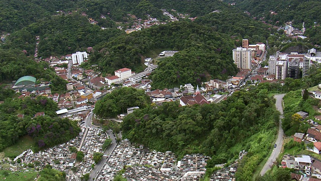 WS鸟瞰图/里约热内卢de Janeiro，巴西视频素材