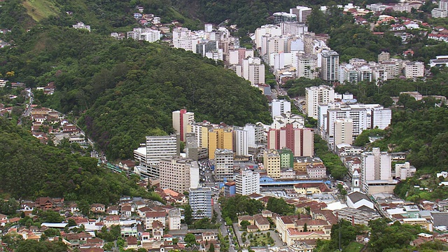 WS鸟瞰图城市/里约热内卢de Janeiro，巴西视频素材