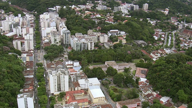 WS鸟瞰图城市/里约热内卢de Janeiro，巴西视频素材