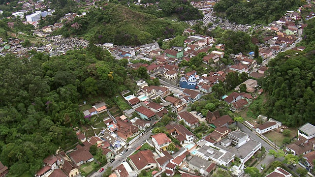 WS鸟瞰图城市/里约热内卢de Janeiro，巴西视频素材