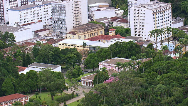 WS鸟瞰图城市/里约热内卢de Janeiro，巴西视频素材