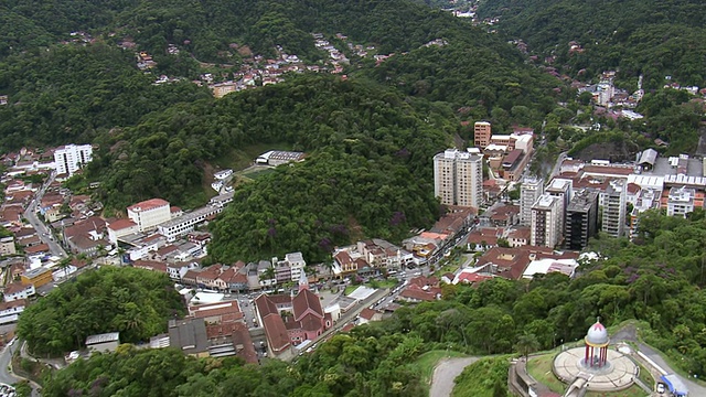 WS鸟瞰图城市/里约热内卢de Janeiro，巴西视频素材