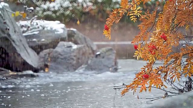 河上的急流视频素材