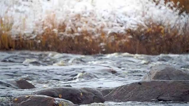 河上的急流视频素材